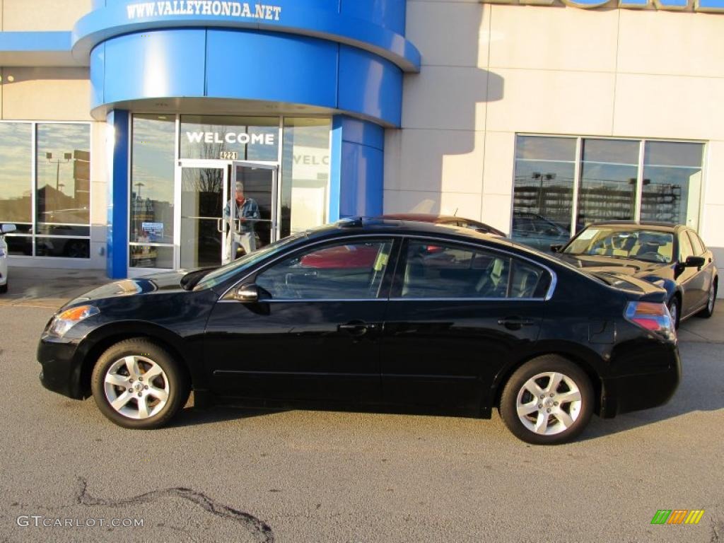 2007 Altima 3.5 SL - Super Black / Charcoal photo #5