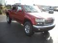 2011 Merlot Jewel Red Metallic GMC Canyon SLE Crew Cab 4x4  photo #2