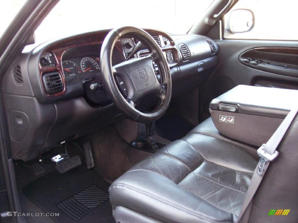 Mist Gray Interior 2000 Dodge Ram 3500 SLT Extended Cab 4x4 Dually Photo #40735923