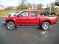 2011 Merlot Jewel Red Metallic GMC Canyon SLE Crew Cab 4x4  photo #6