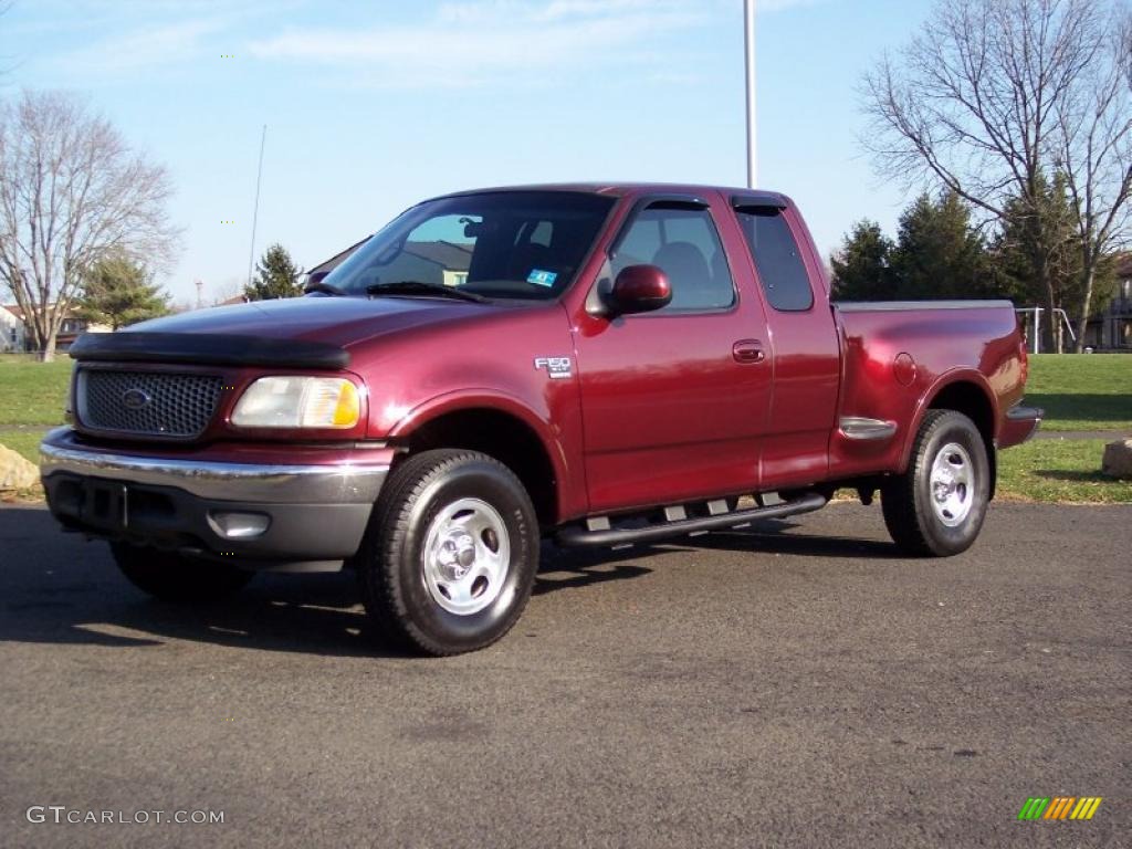 Dark Toreador Red Metallic 1999 Ford F150 XLT Extended Cab 4x4 Exterior Photo #40736451