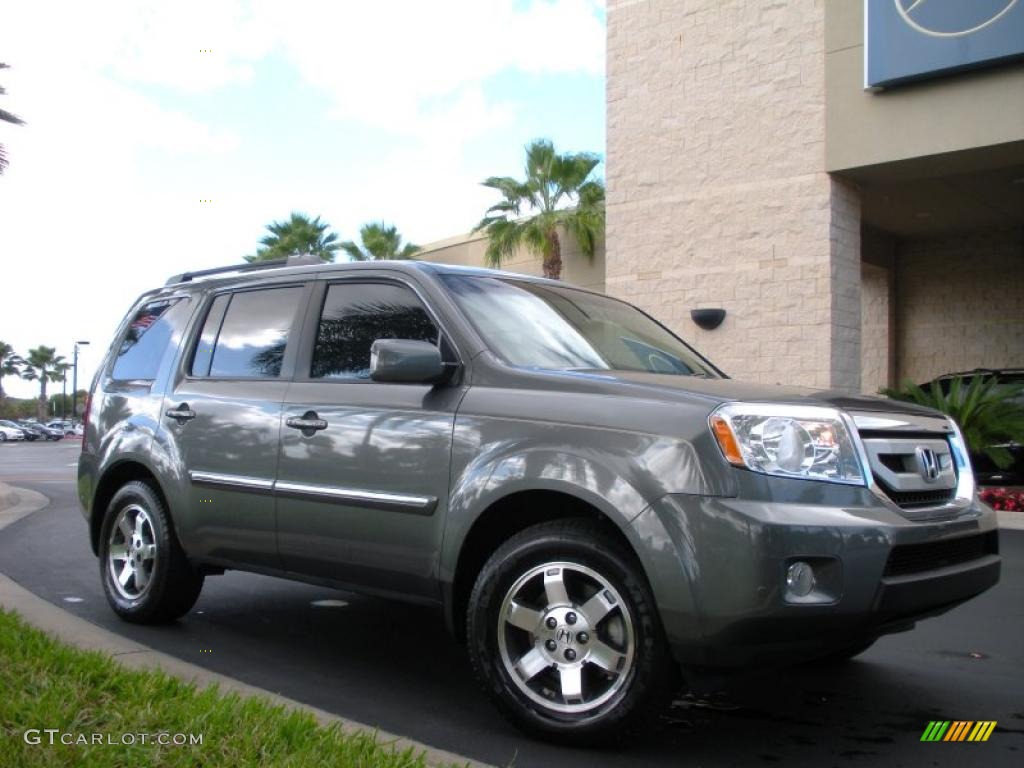 Nimbus Gray Metallic 2009 Honda Pilot Touring 4WD Exterior Photo #40738643