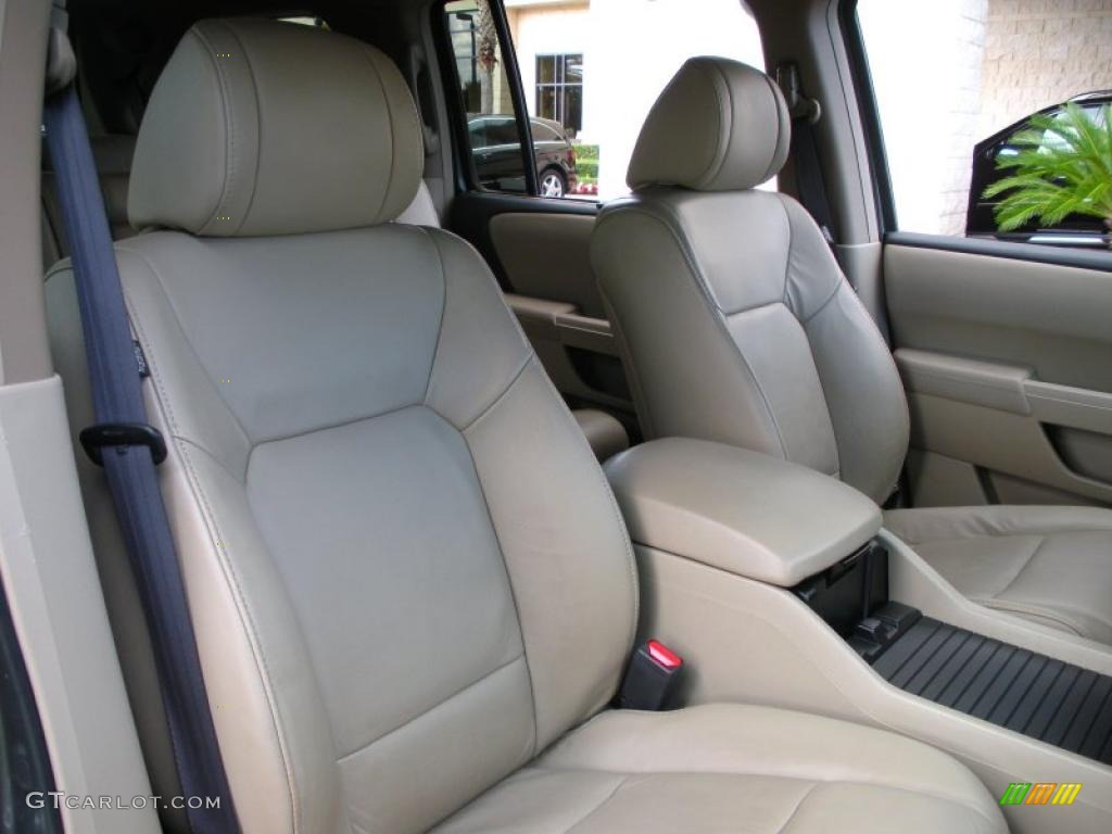 Beige Interior 2009 Honda Pilot Touring 4WD Photo #40738887