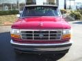 1995 Electric Currant Red Pearl Ford F150 XLT Regular Cab 4x4  photo #2