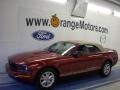 2007 Redfire Metallic Ford Mustang V6 Deluxe Convertible  photo #1