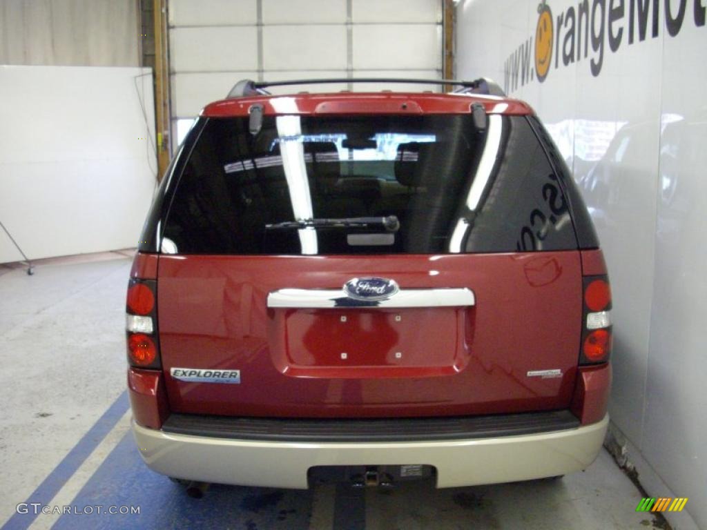 2006 Explorer Eddie Bauer 4x4 - Redfire Metallic / Camel photo #4
