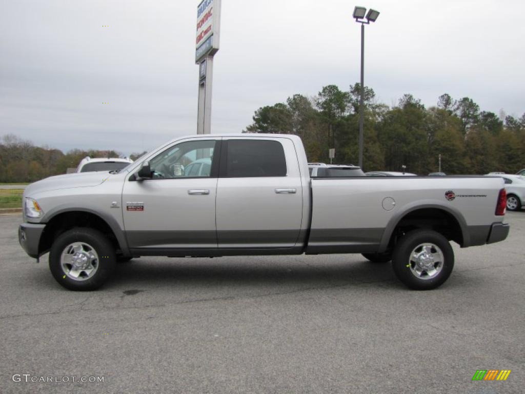 Bright Silver Metallic 2011 Dodge Ram 3500 HD SLT Outdoorsman Crew Cab 4x4 Exterior Photo #40743236