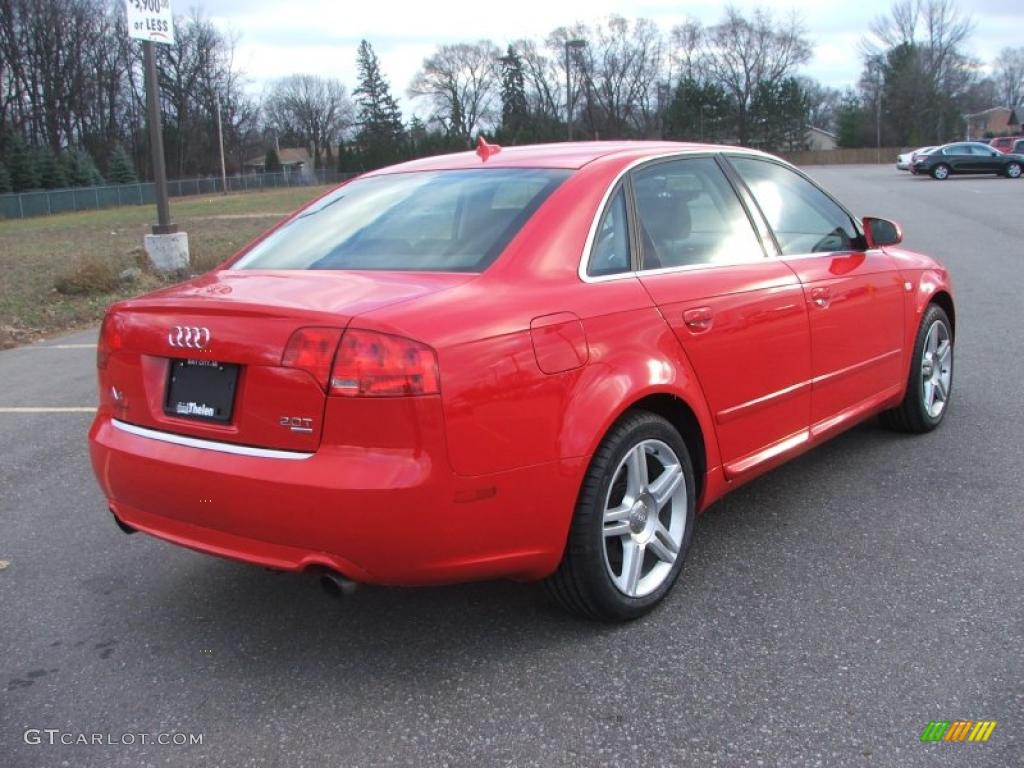 2008 A4 2.0T quattro S-Line Sedan - Brilliant Red / Black photo #6