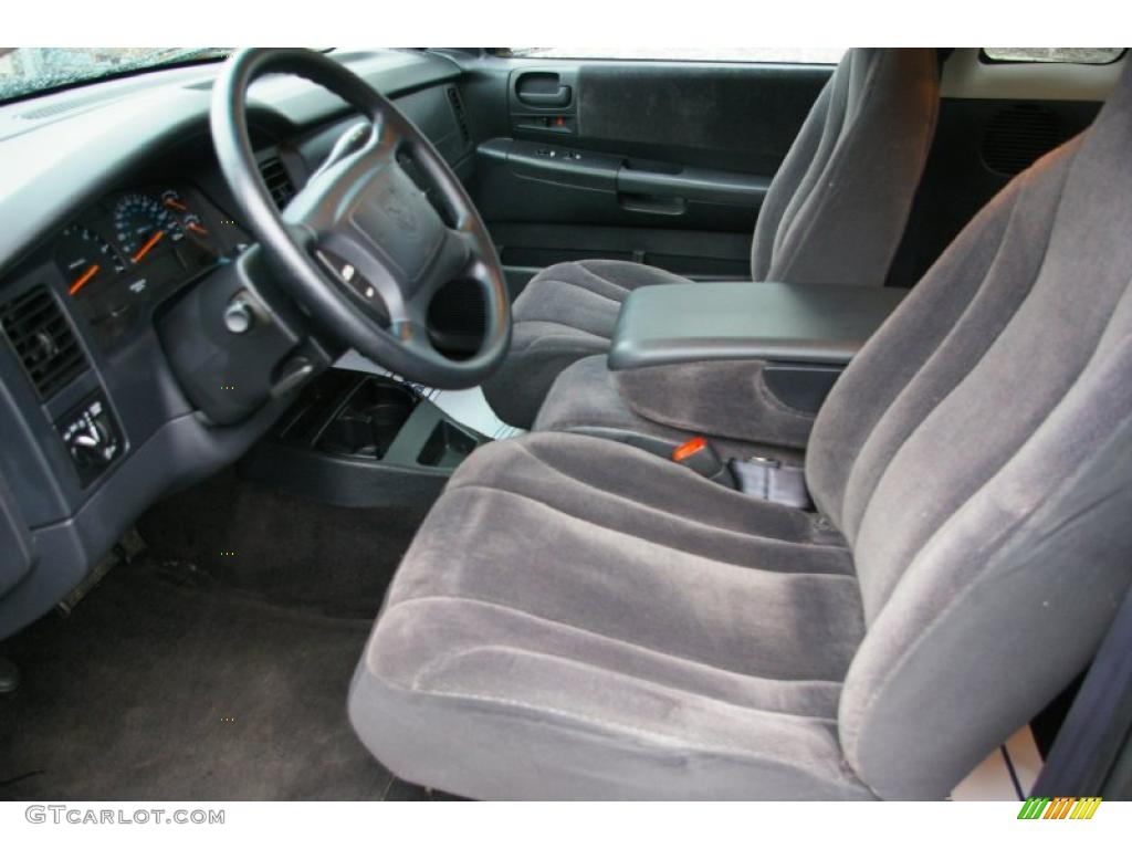 Dark Slate Gray Interior 2001 Dodge Dakota SLT Club Cab 4x4 Photo #40745932