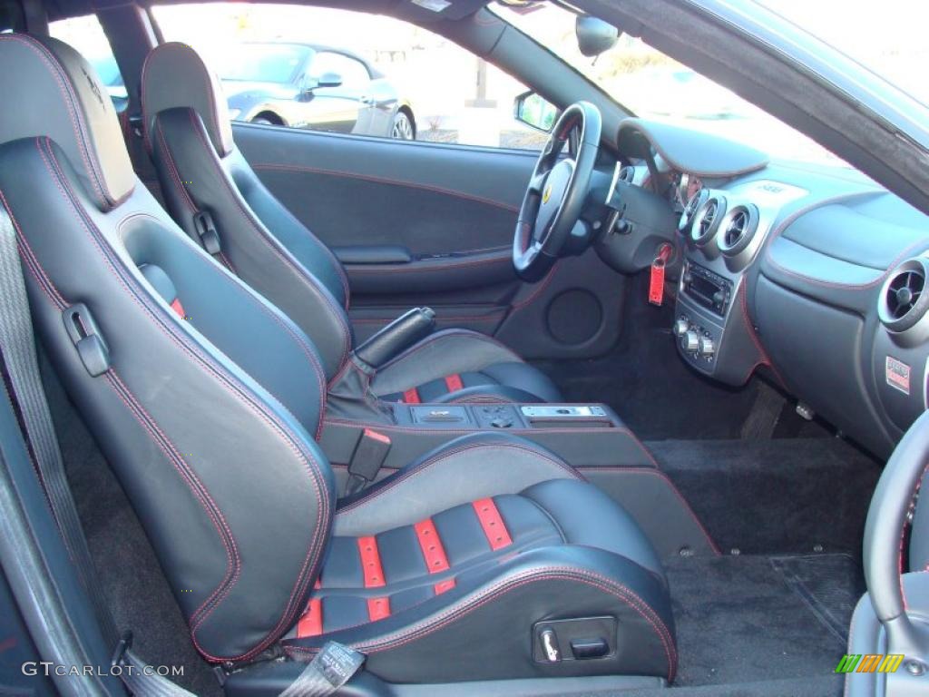 Nero/Rosso Interior 2006 Ferrari F430 Coupe F1 Photo #40746356