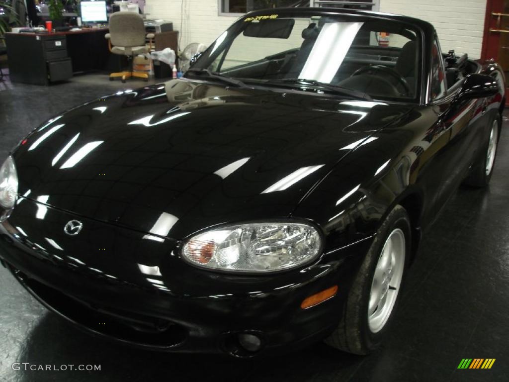 2000 MX-5 Miata Roadster - Brilliant Black Metallic / Black photo #1