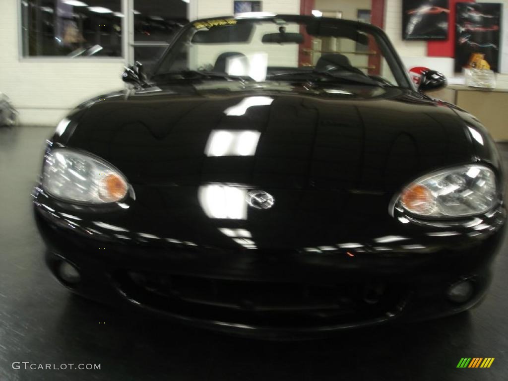 2000 MX-5 Miata Roadster - Brilliant Black Metallic / Black photo #3