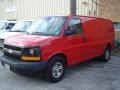 2003 Victory Red Chevrolet Express 1500 Cargo Van  photo #1