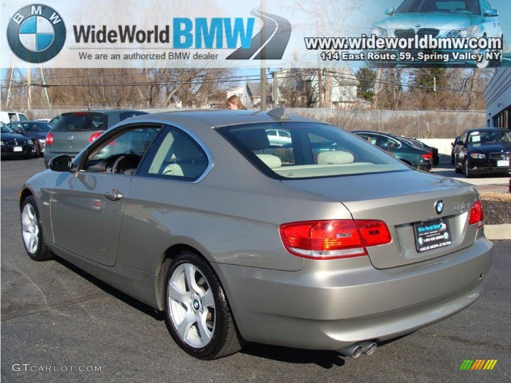 2008 3 Series 328xi Coupe - Platinum Bronze Metallic / Cream Beige photo #6