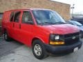 2003 Victory Red Chevrolet Express 1500 Cargo Van  photo #2