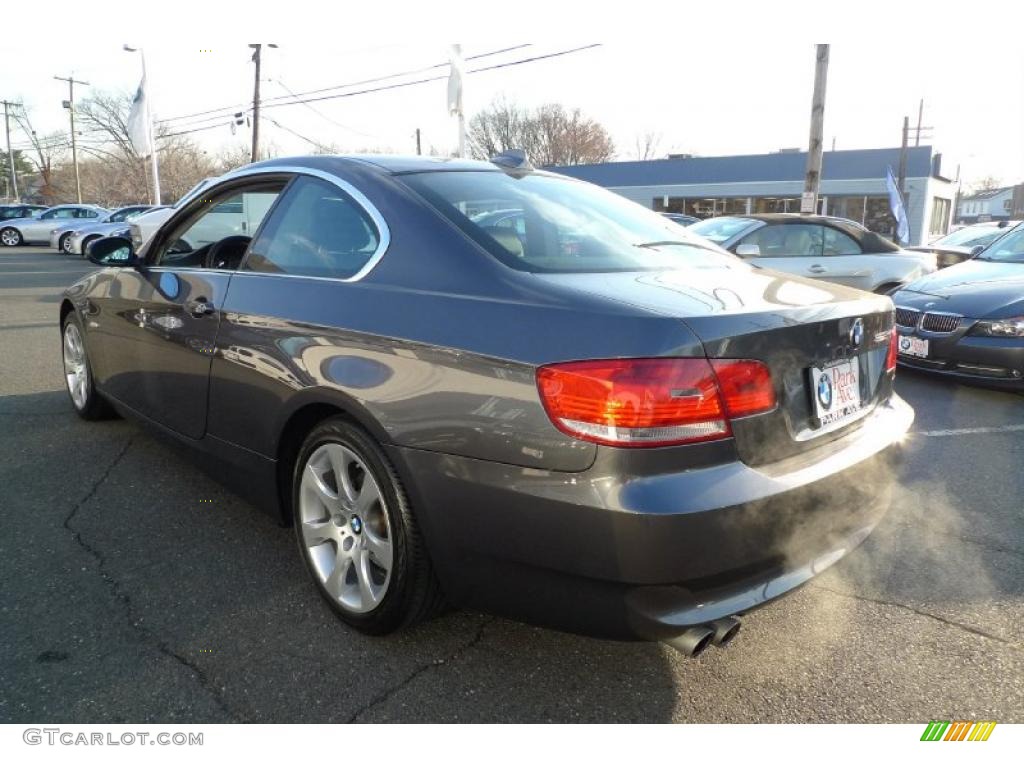 2008 3 Series 328xi Coupe - Sparkling Graphite Metallic / Black photo #4