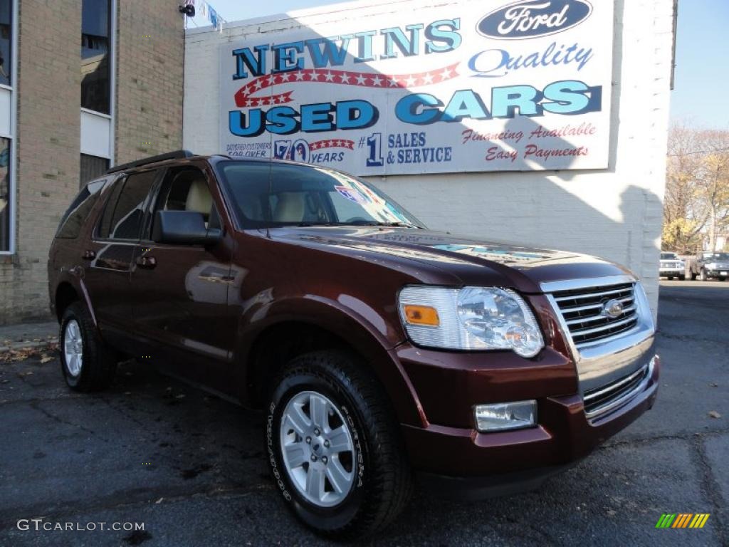 2010 Explorer XLT 4x4 - Dark Copper Metallic / Camel photo #1