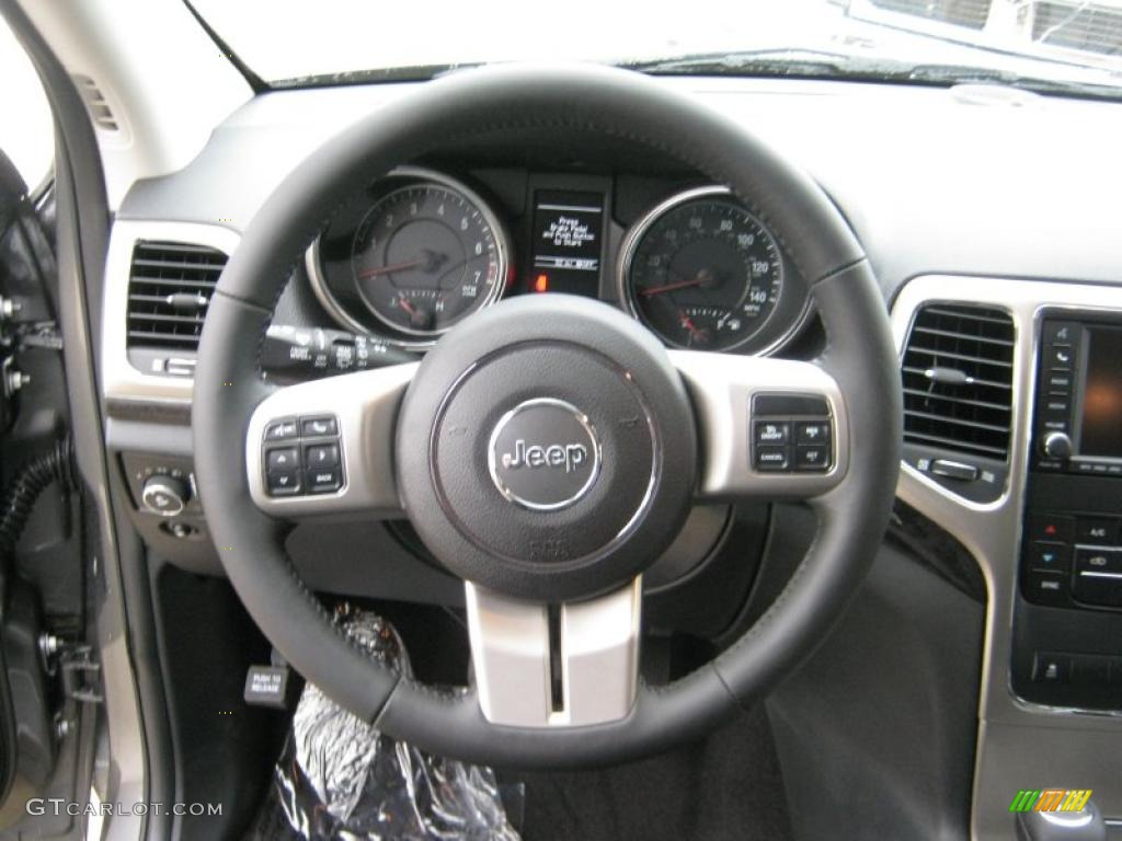 2011 Jeep Grand Cherokee Laredo X Package 4x4 Black Steering Wheel Photo #40750719
