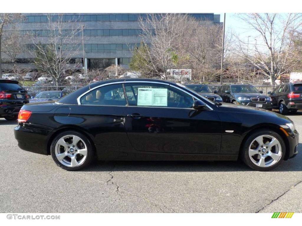 2007 3 Series 328i Convertible - Jet Black / Saddle Brown/Black photo #3