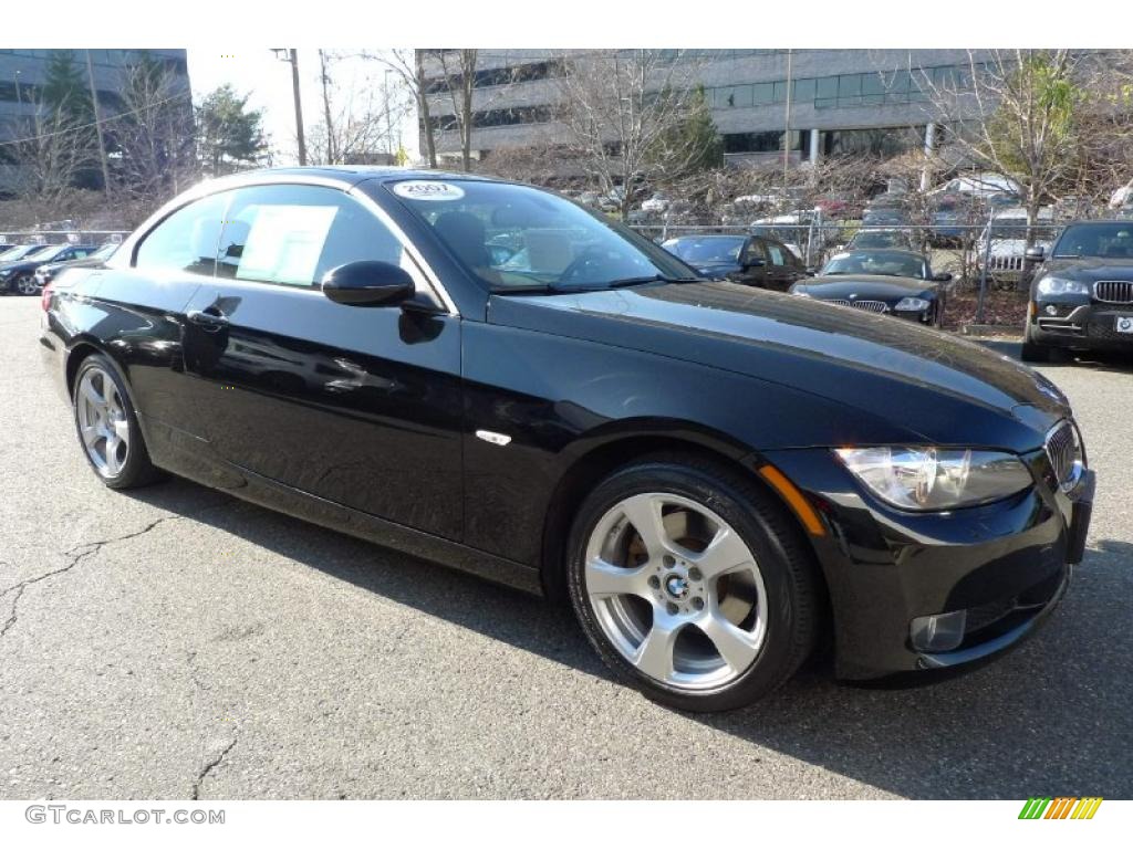 2007 3 Series 328i Convertible - Jet Black / Saddle Brown/Black photo #11