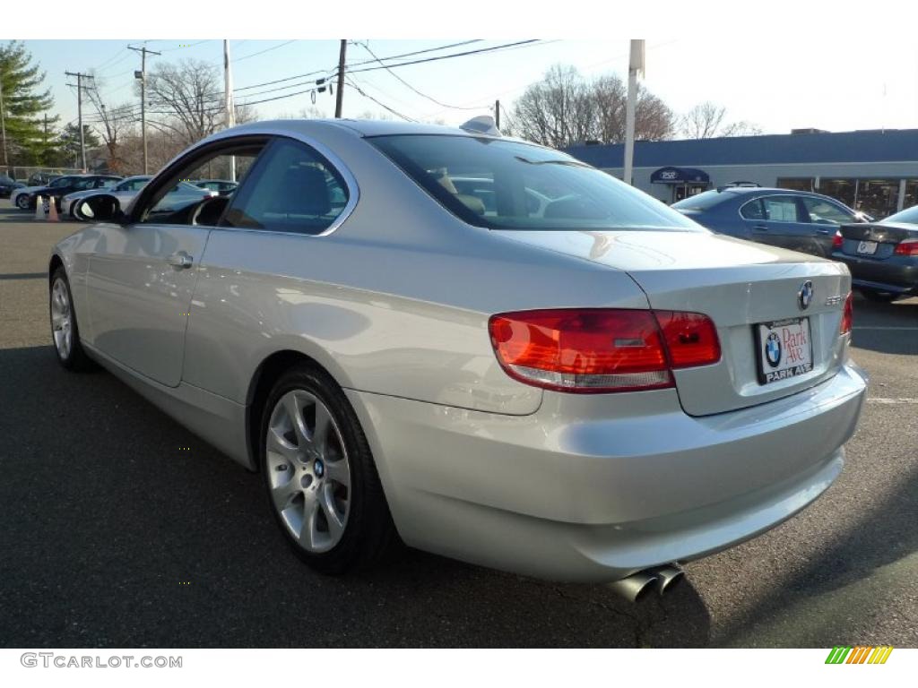 2008 3 Series 328xi Coupe - Titanium Silver Metallic / Black photo #3