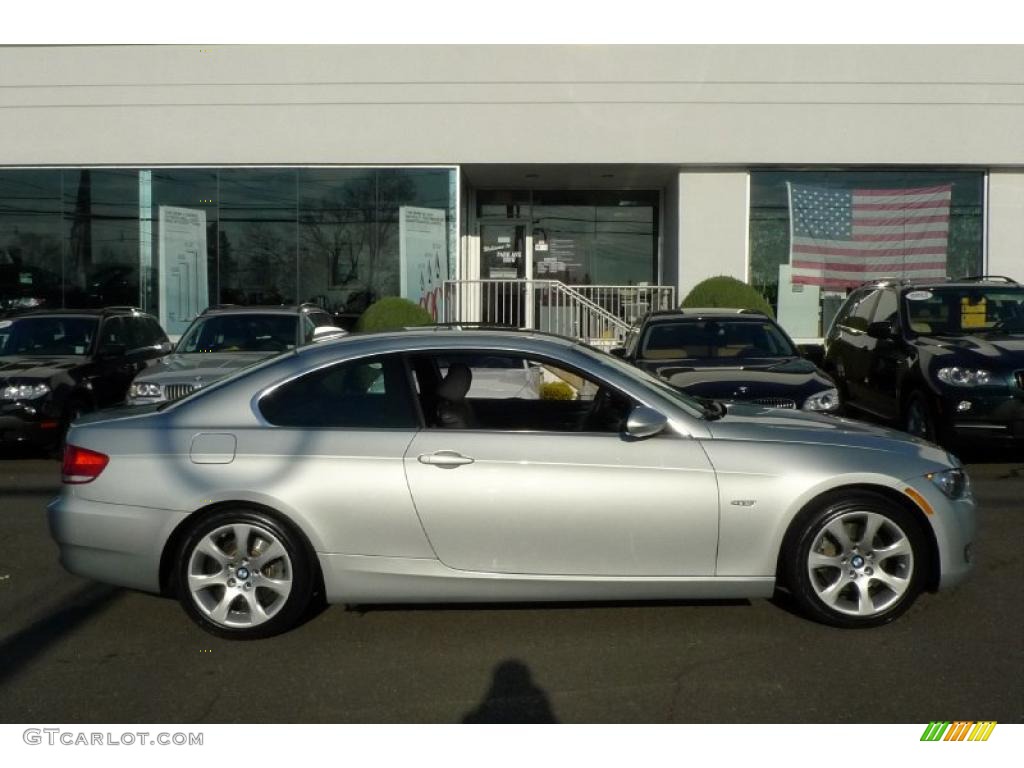 2008 3 Series 328xi Coupe - Titanium Silver Metallic / Black photo #5