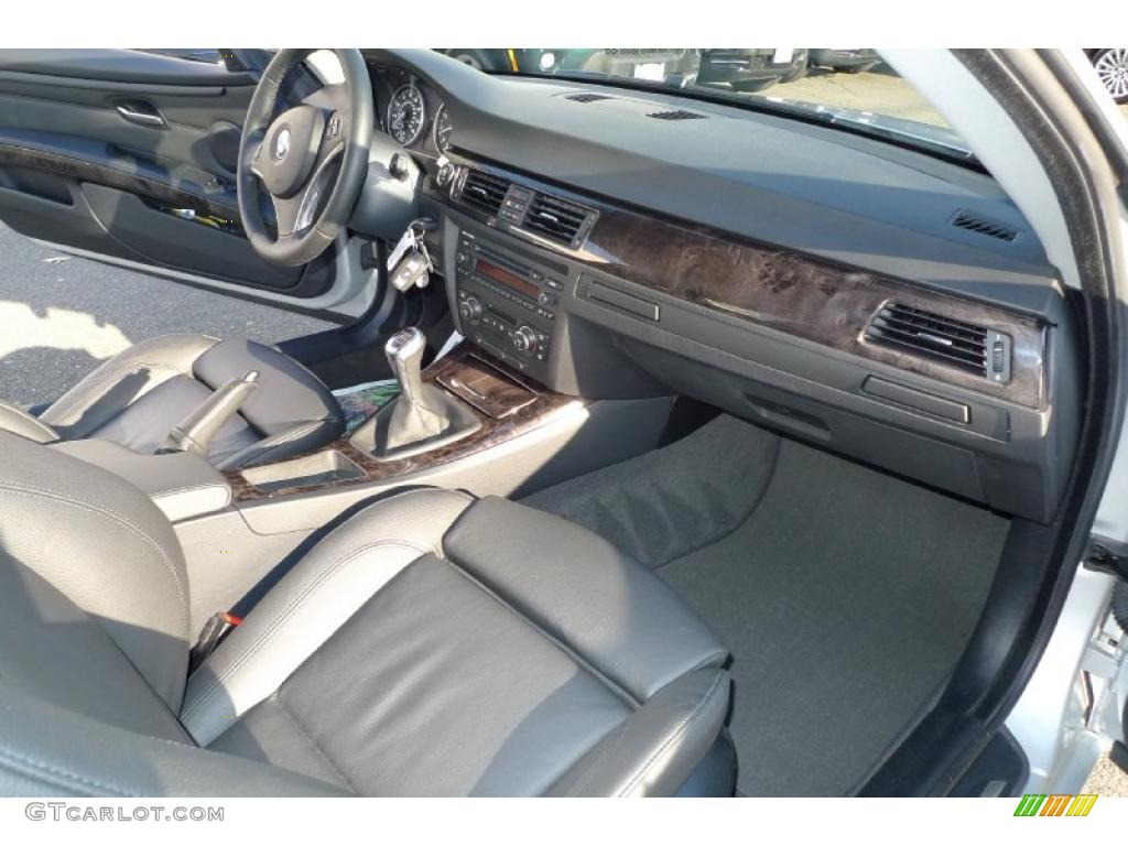 2008 BMW 3 Series 328xi Coupe Black Dashboard Photo #40752314