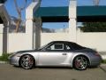 2011 GT Silver Metallic Porsche 911 Carrera 4S Cabriolet  photo #3