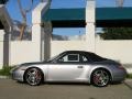 GT Silver Metallic 2011 Porsche 911 Carrera 4S Cabriolet Exterior