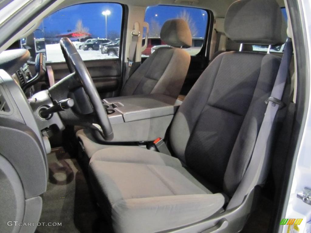 Ebony Interior 2009 Chevrolet Silverado 3500HD LT Crew Cab 4x4 Dually Photo #40755035