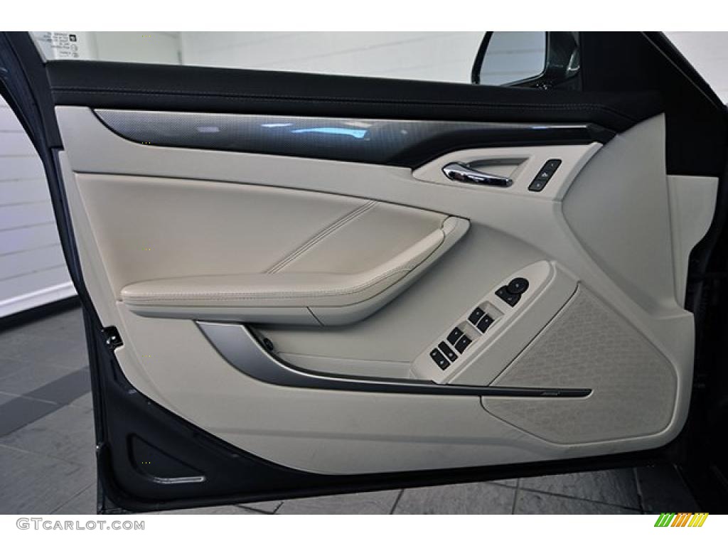 2008 Cadillac CTS 4 AWD Sedan Light Titanium/Ebony Door Panel Photo #40755219