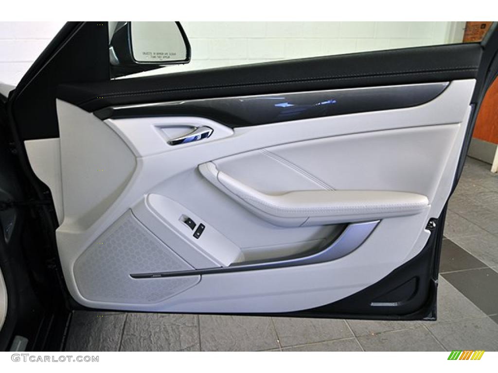 2008 Cadillac CTS 4 AWD Sedan Light Titanium/Ebony Door Panel Photo #40755235