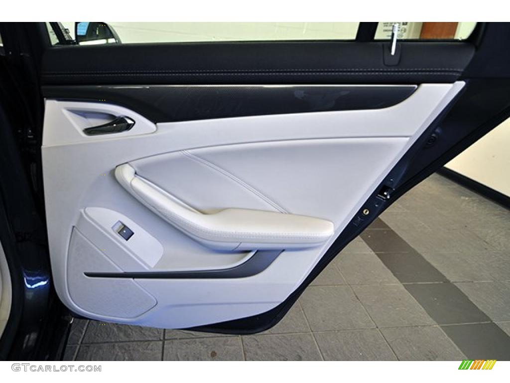 2008 Cadillac CTS 4 AWD Sedan Light Titanium/Ebony Door Panel Photo #40755243