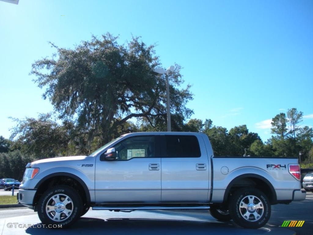 2010 F150 FX4 SuperCrew 4x4 - Ingot Silver Metallic / Black photo #2