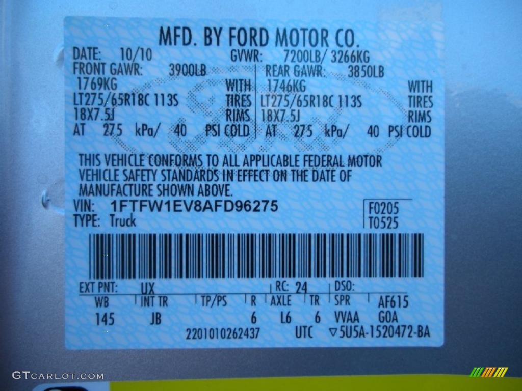 2010 F150 FX4 SuperCrew 4x4 - Ingot Silver Metallic / Black photo #13