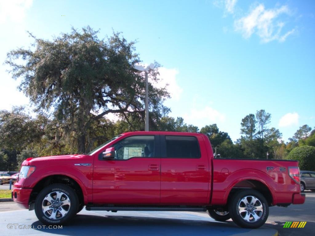 2010 F150 FX2 SuperCrew - Vermillion Red / Black photo #2