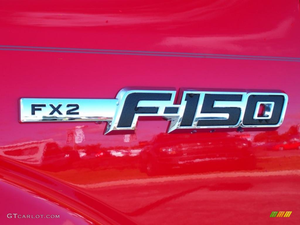 2010 F150 FX2 SuperCrew - Vermillion Red / Black photo #4