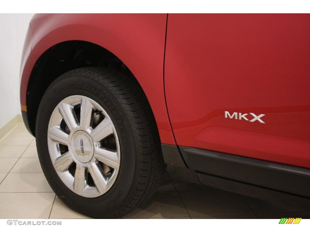 2007 MKX AWD - Vivid Red Metallic / Greystone photo #21