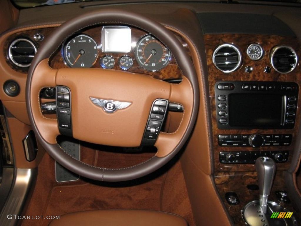 2010 Bentley Continental Flying Spur Standard Continental Flying Spur Model Cognac/Burnt Oak Dashboard Photo #40759139