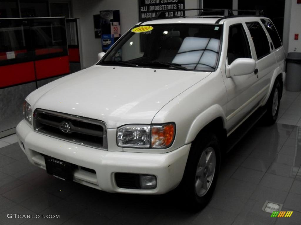 1999 Pathfinder LE 4x4 - Aspen White Pearlglow / Gray photo #1