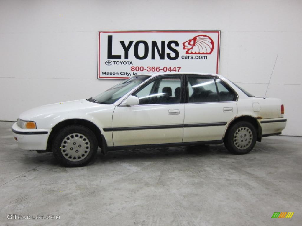 1992 Accord LX Sedan - Frost White / Gray photo #1