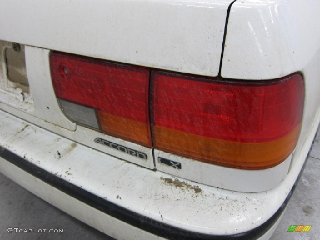1992 Accord LX Sedan - Frost White / Gray photo #13