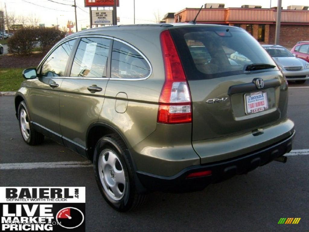 2008 CR-V LX 4WD - Green Tea Metallic / Ivory photo #5