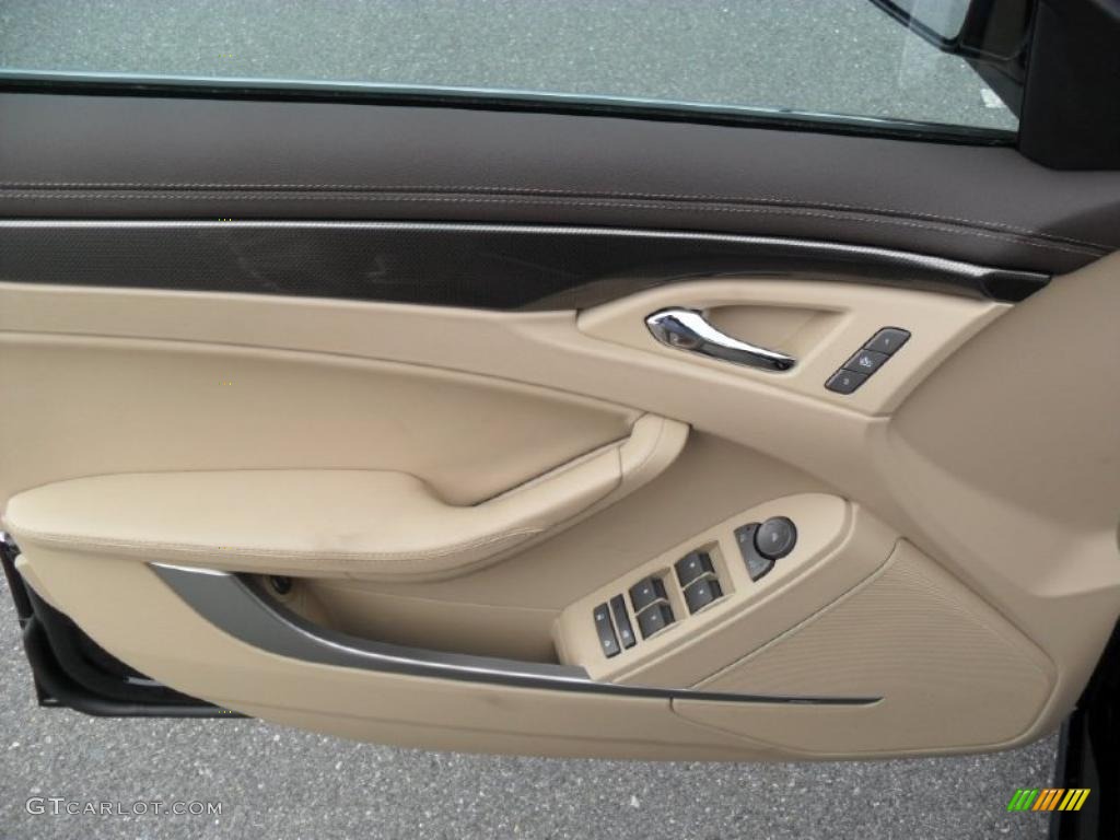 2011 Cadillac CTS 3.6 Sedan Cashmere/Cocoa Door Panel Photo #40764387
