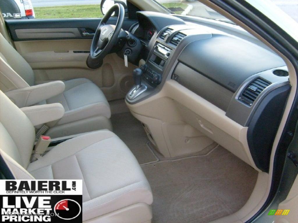 2008 CR-V LX 4WD - Green Tea Metallic / Ivory photo #17