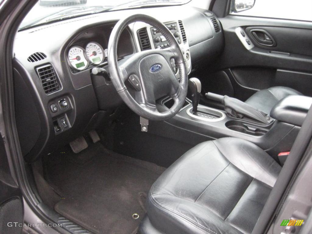 Ebony Black Interior 2006 Ford Escape Limited Photo #40765191