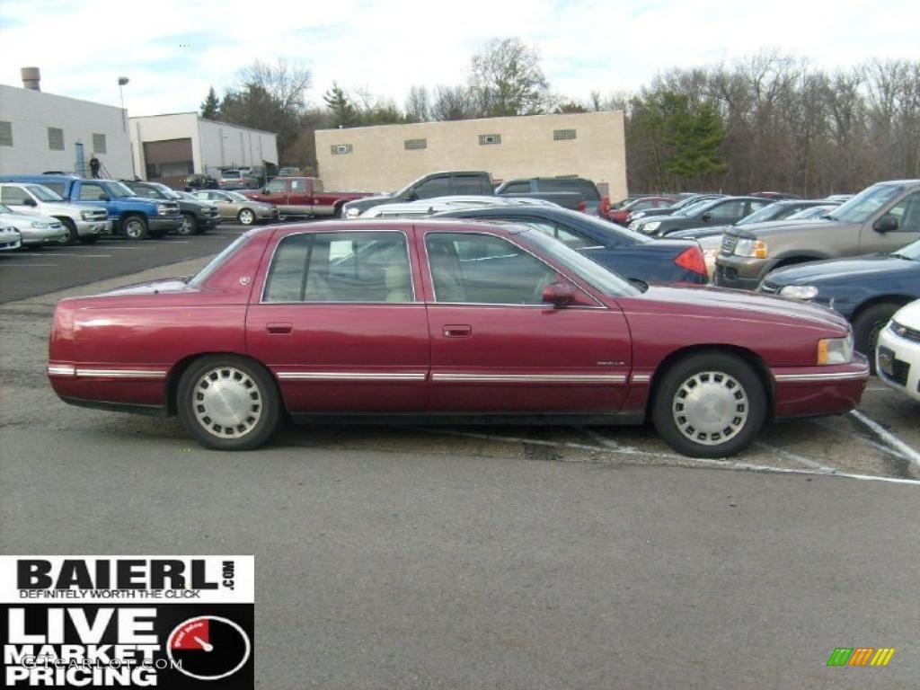1997 DeVille Sedan - Dark Cherry Red Metallic / Shale/Neutral photo #2