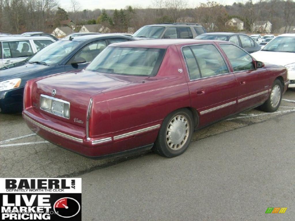 1997 DeVille Sedan - Dark Cherry Red Metallic / Shale/Neutral photo #3