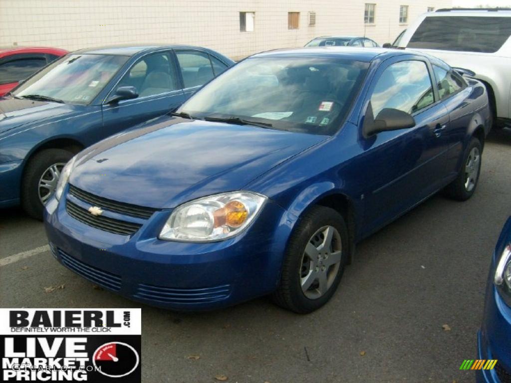 2007 Cobalt LS Coupe - Pace Blue / Gray photo #3