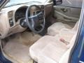 2000 Chevrolet S10 Beige Interior Prime Interior Photo